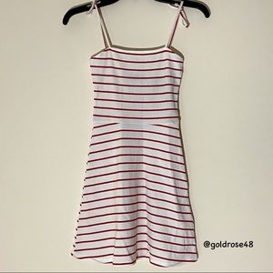 Reformation Annette dress in Pepe Stripe red stripes